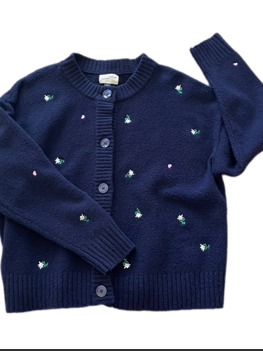 Universal Thread Women’s Navy Embroidered Cardigan - L